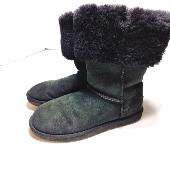 UGG Australia Womens 12-inch Classic Gray Suede Sheepskin Tall Winter Boot Sz 9 - Picture 3 of 13